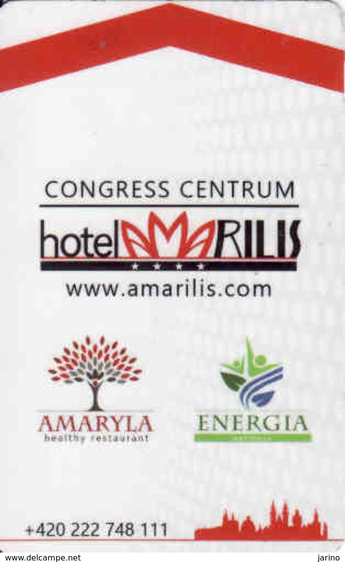 Hotel Keycard Czech Republic, Hotel Amarilis Magnetic Card, Prag - Praha - Cartes D'hotel