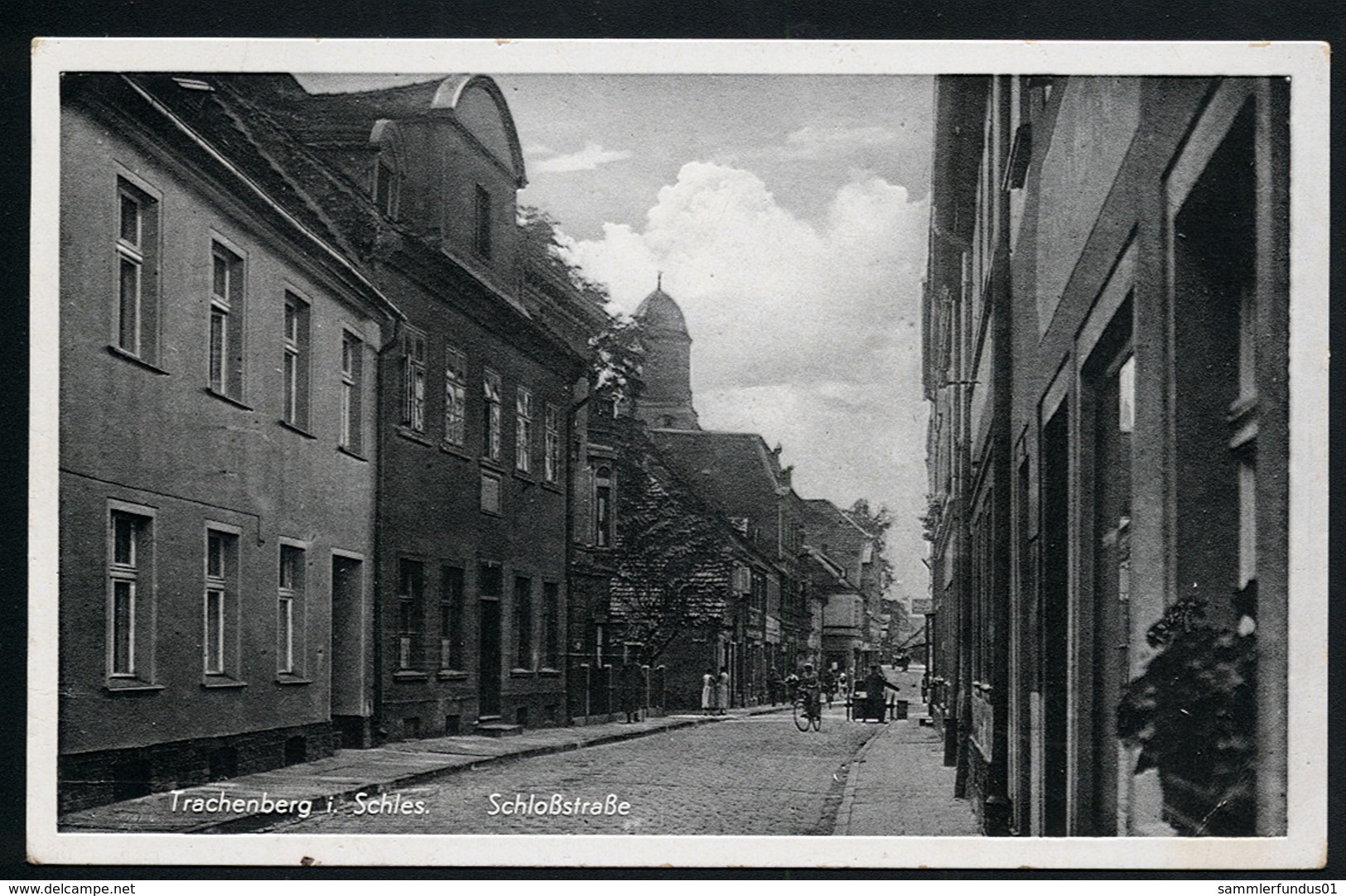 AK/CP Trachenberg  Silesia   Schloßstraße    Gel/circ. 1939   Erhaltung/Cond. 2  Nr. 00787 - Schlesien