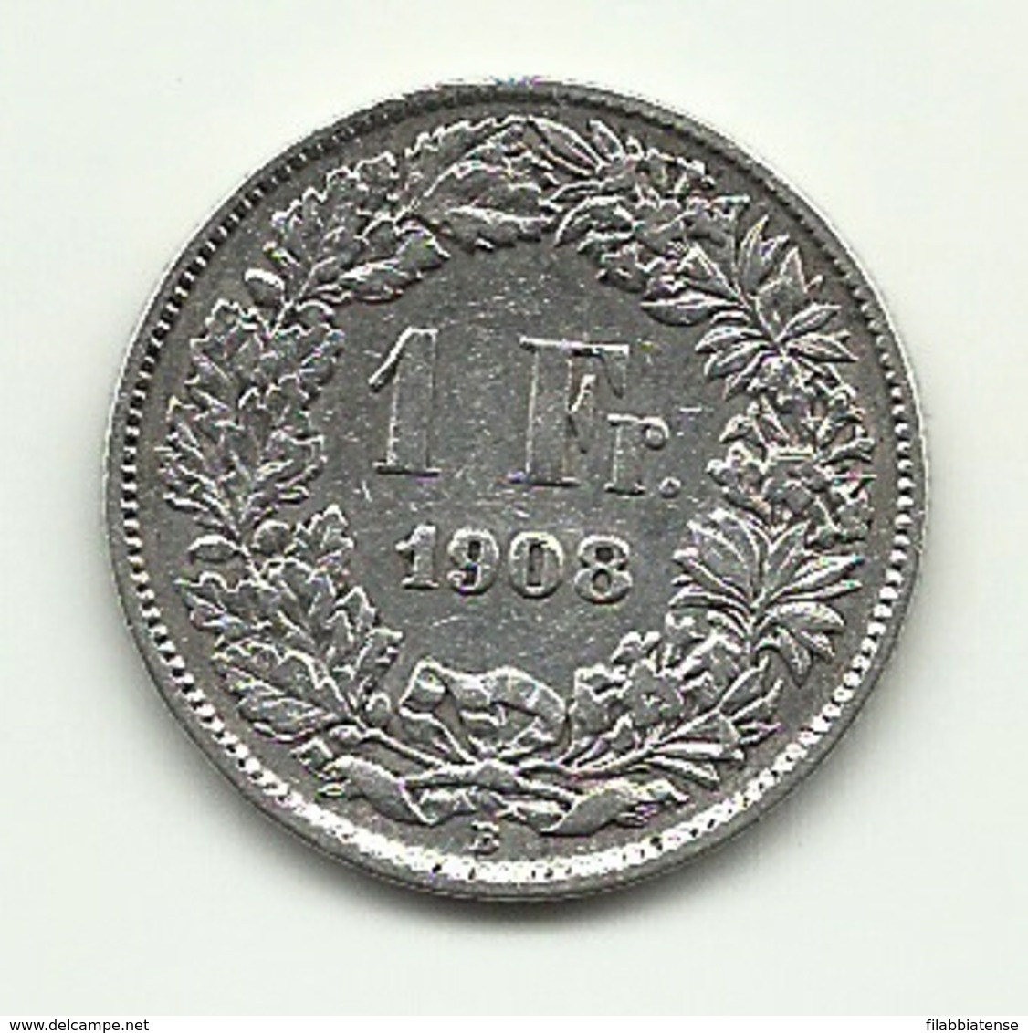1908 - Svizzera 1 Franc - Altri & Non Classificati
