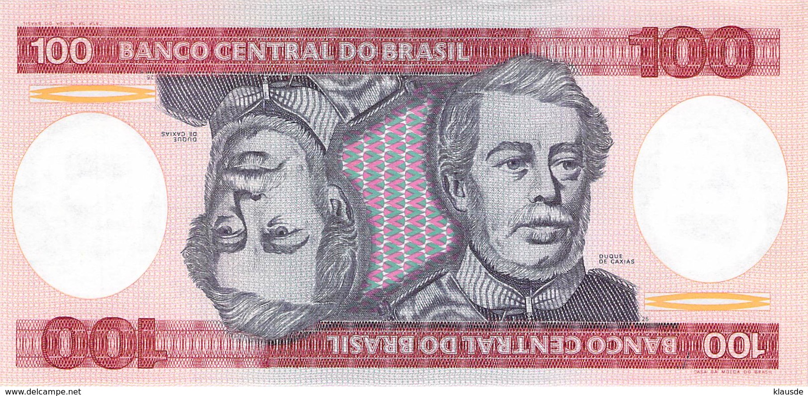 100  Cruzeiros Banknote Brasilien UNC 1984 - Brasilien