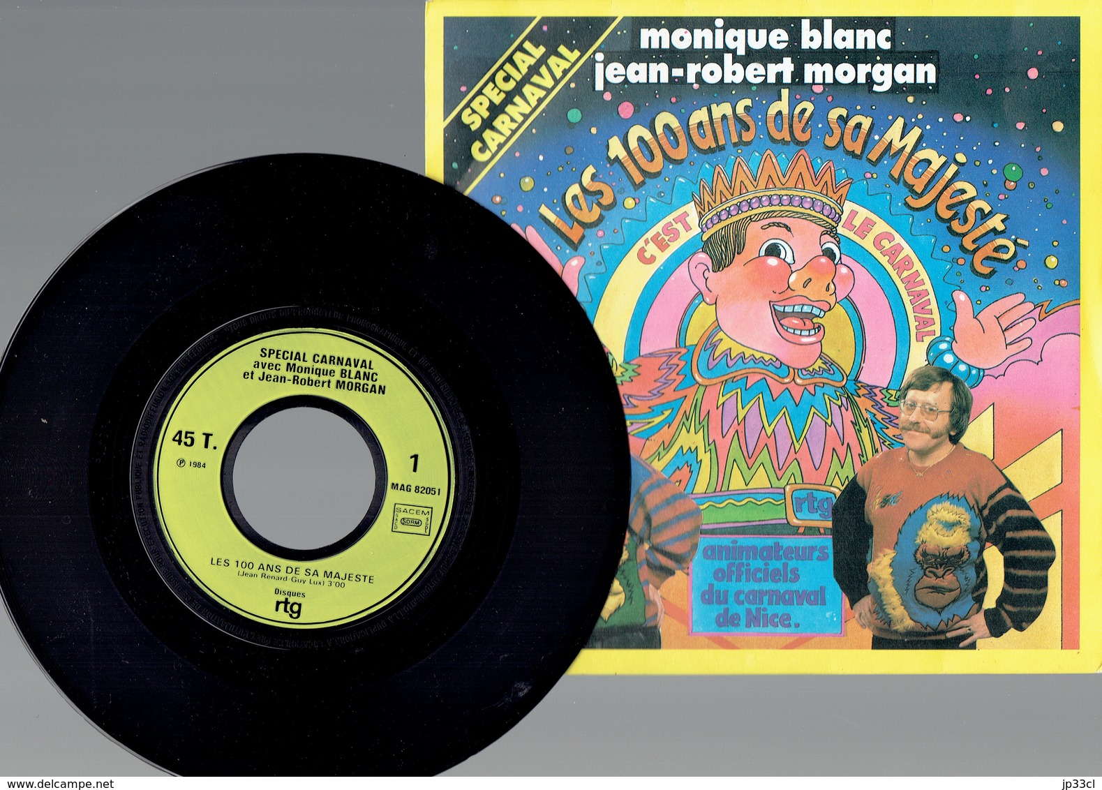 Nice Monique Blanc & Jean-Robert Morgan : Les 100 Ans De Sa Majesté + C'est Le Carnaval (RTG 1984) - Disco, Pop