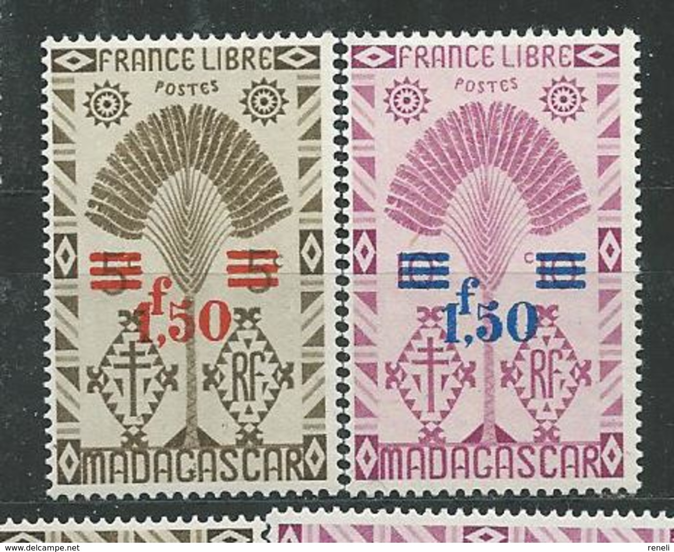 MADAGASCAR N° 286/87 ** TB 3 - Unused Stamps