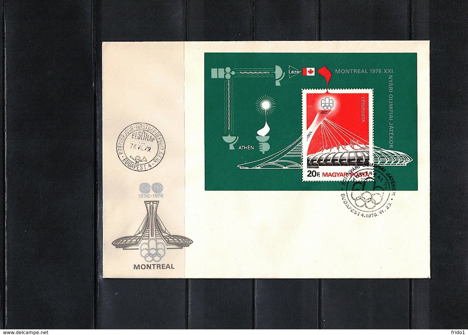 Hungary / Ungarn 1976 Olympic Games Montreal Michel Block 119A FDC - Sommer 1976: Montreal