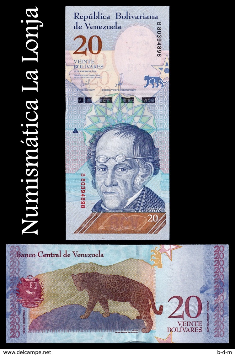 Venezuela Lot Bundle 10 Banknotes 20 Bolívares 2018 Pick 104 SC UNC - Venezuela