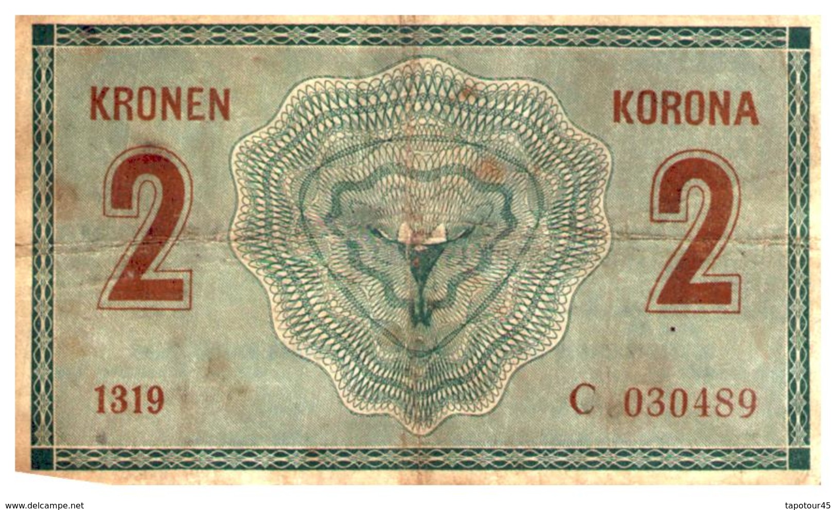 Billets > Hongrie >  2 Korona 1914 (peu Commun) - Hungary