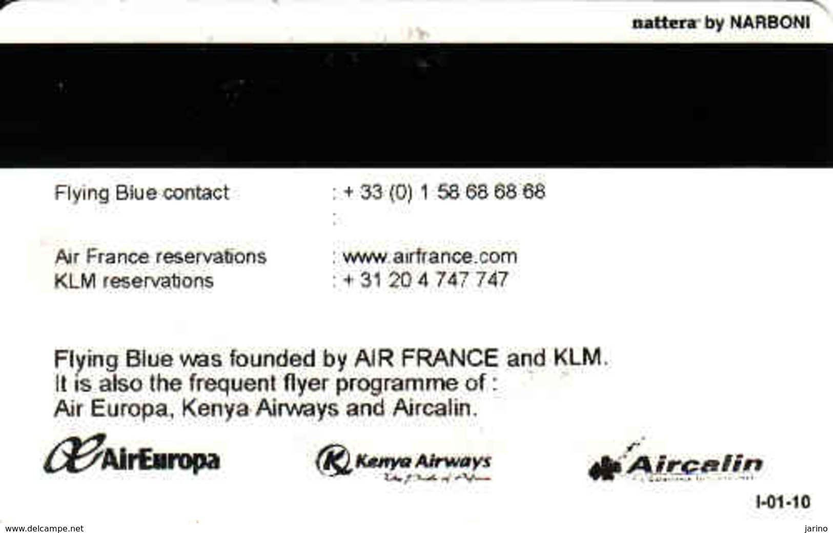 Air France KLM Flying Blue Magnetic Card, Ivory, Skyteam Elite - Moteurs