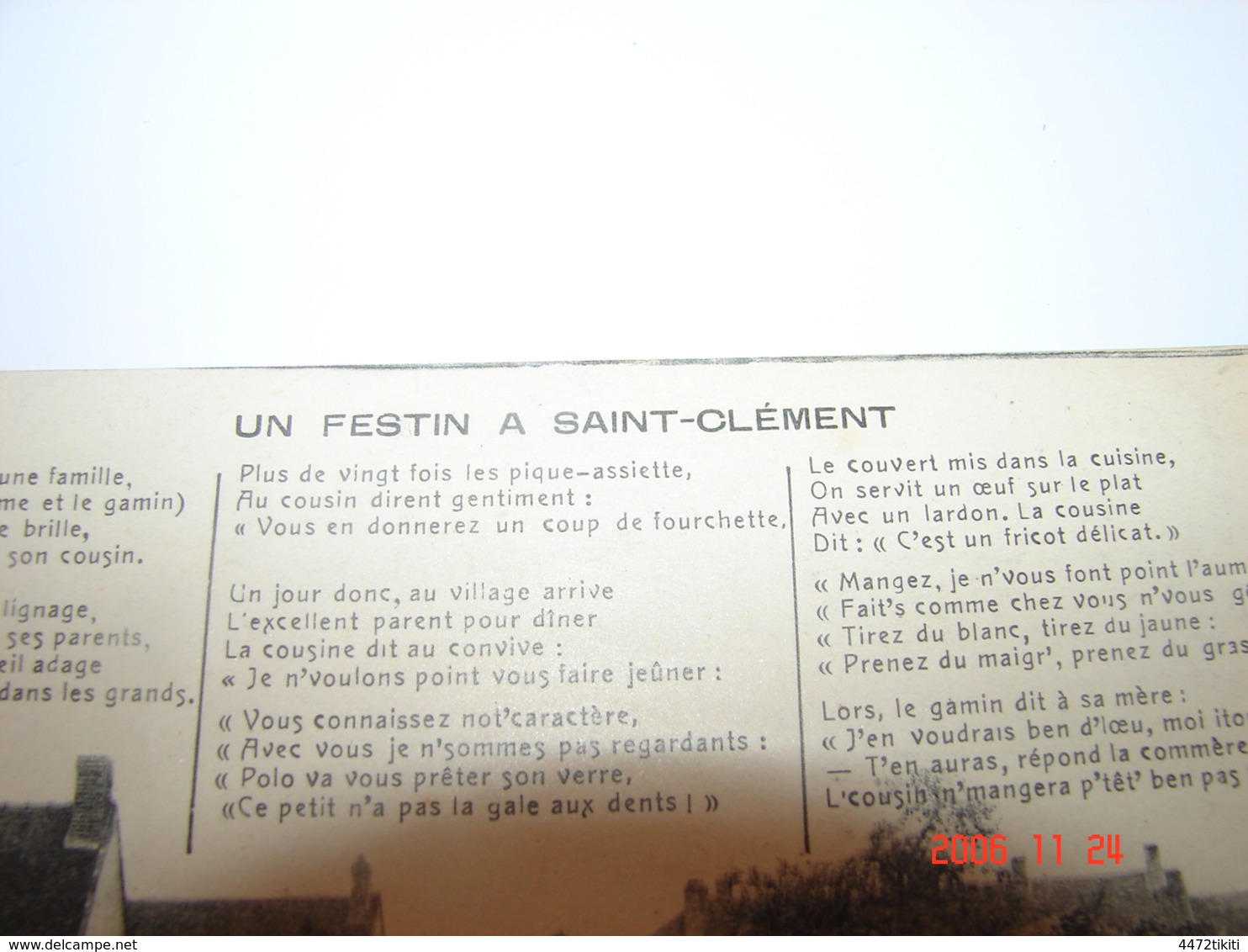 C.P.A.- Saint Clément (89) - Un Festin à Saint Clément - 1910 - SUP (BR 12A) - Saint Clement