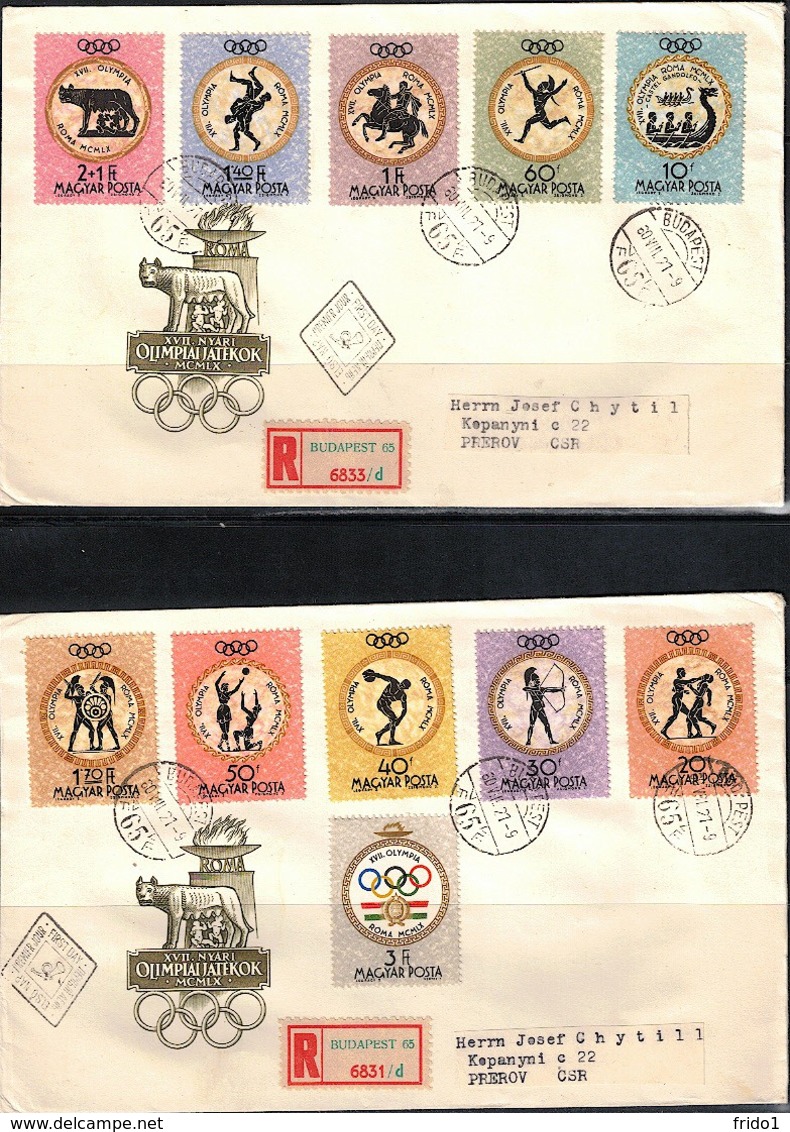 Hungary / Ungarn 1960 Olympic Games Rome FDC - Sommer 1960: Rom