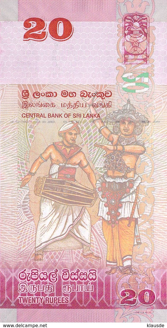 20 Rupien Sri Lanka 2010 UNC - Sri Lanka