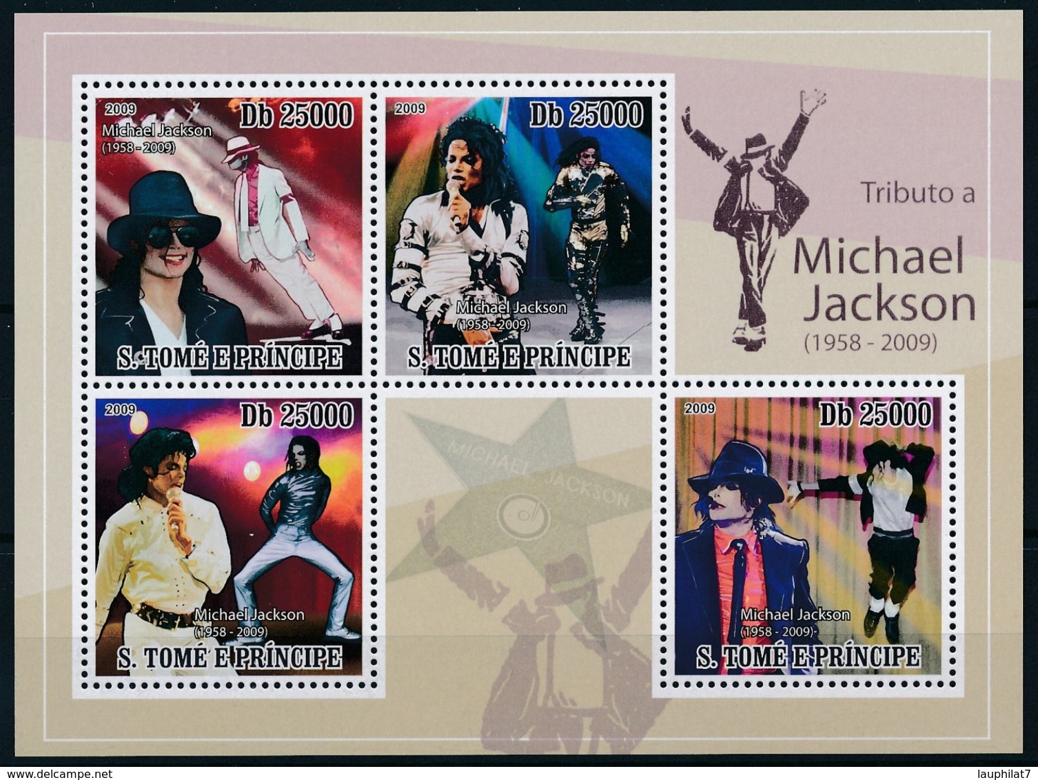 [401608]TB//**/Mnh-Sao Tomé-et-Principe 2006 - Michael Jackson, Roi De La Musique Pop, Chanteurs Et Compositeurs - Musique