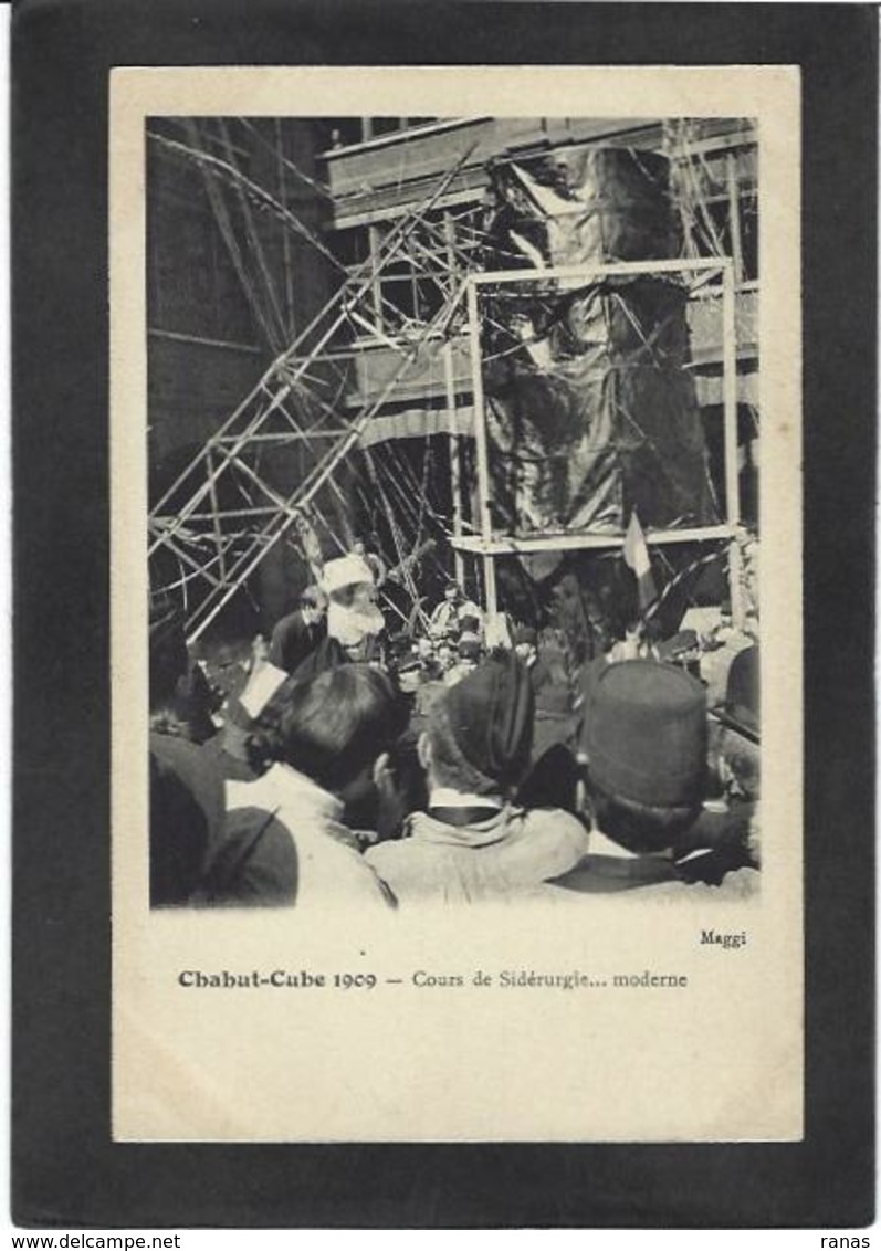 CPA Paris 75 école Centrale Chahut Cube 1909 Non Circulé - Bildung, Schulen & Universitäten