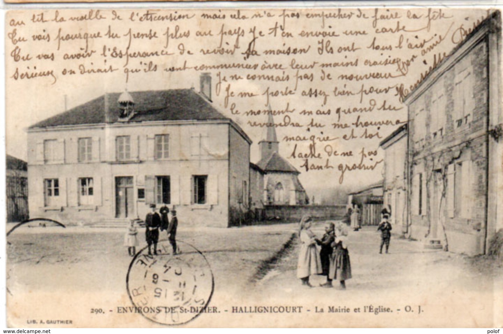 HALLIGNICOURT - La Mairie Et L' Eglise (114312) - Autres & Non Classés