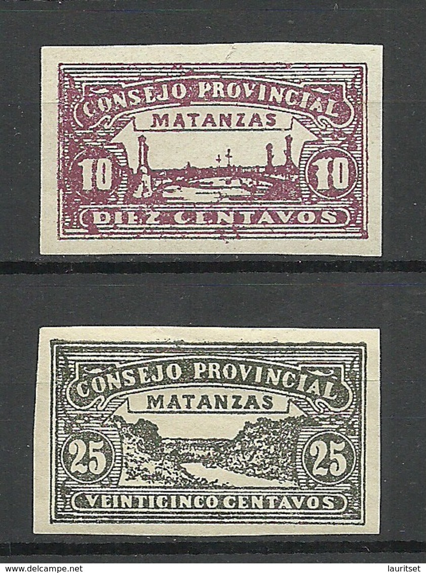KUBA Cuba MATANZAS Province Local Revenue Tax Stamps 10 & 20 C (*) - Nuovi