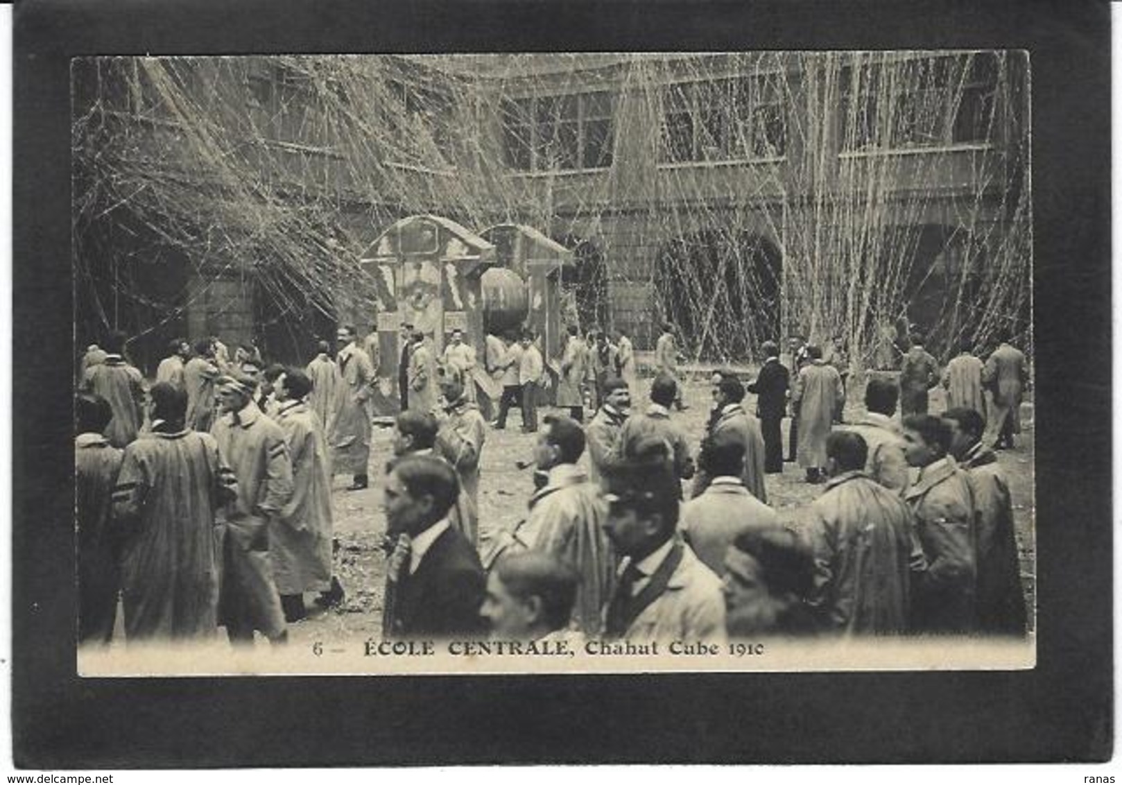 CPA Paris 75 école Centrale Chahut Cube 1910 Non Circulé - Enseignement, Ecoles Et Universités