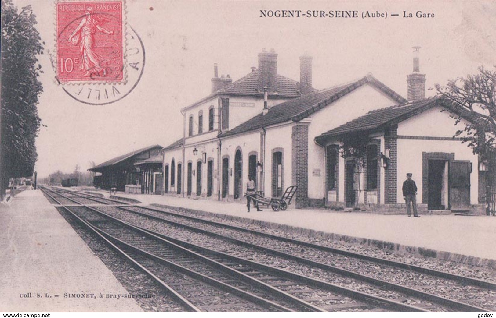 France 10, Nogent Sur Seine, Chemin De Fer, La Gare (954) - Nogent-sur-Seine