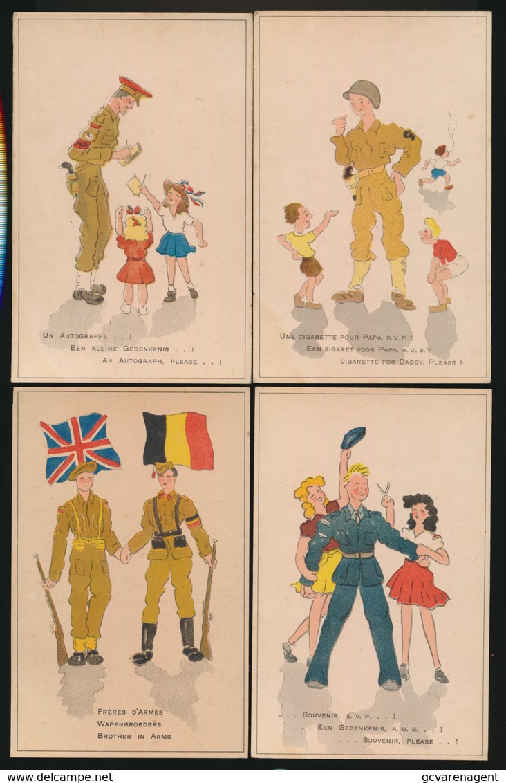 7 HUMOR  KAARTEN   2 AFBEELDINGEN - War 1939-45