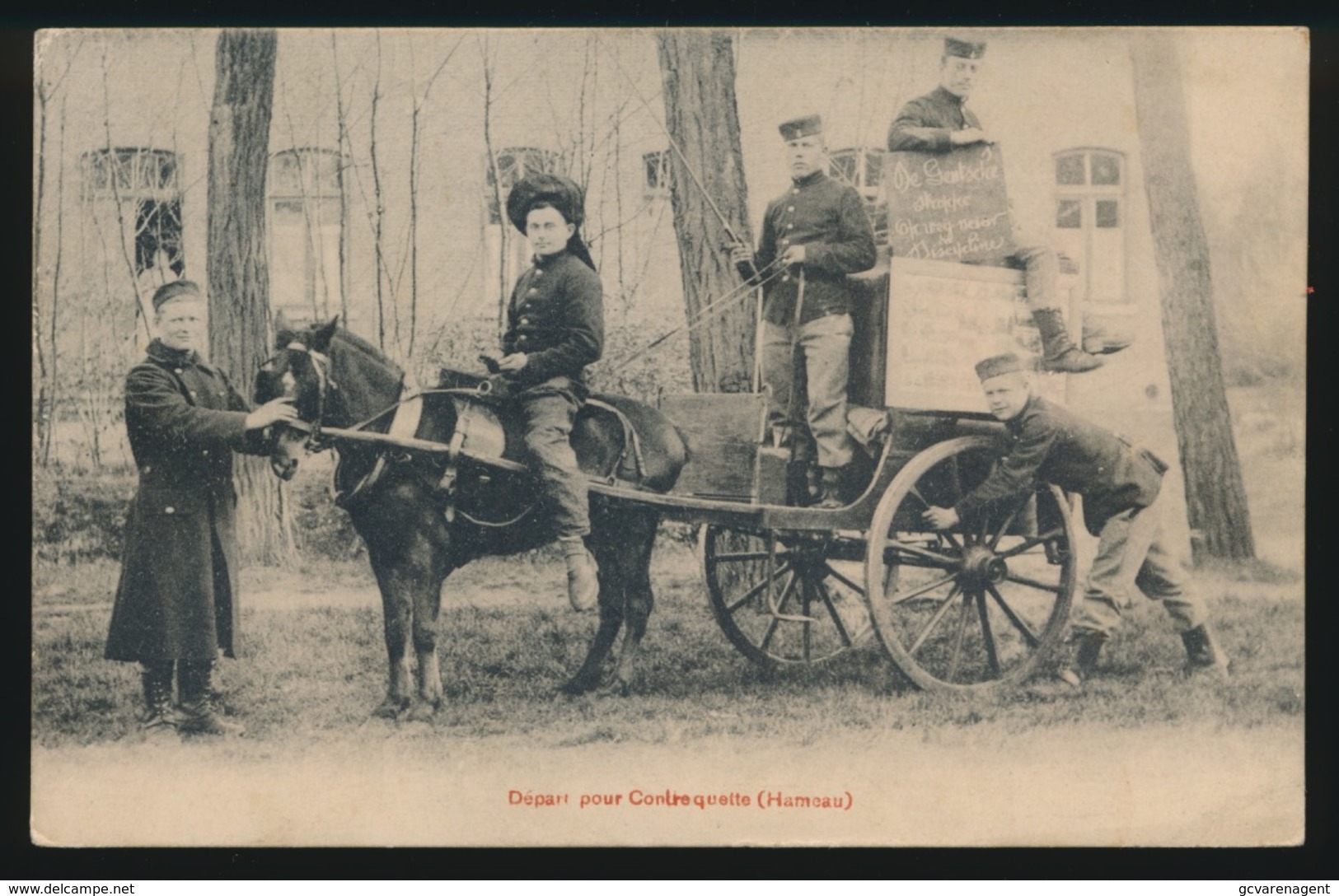 DE GENTSCHE STROPPE OP WEG VOOR DISCIPLINE - HUMOR - DEPART POUR CONTREQUETTE  HAMEAU - Matériel