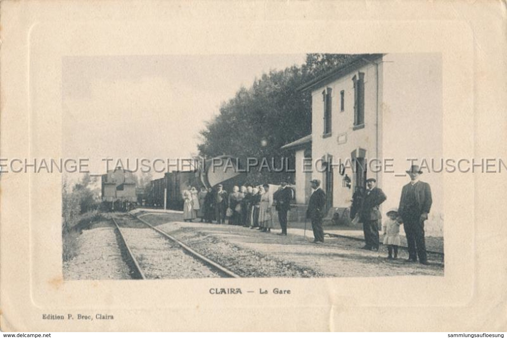 Claira La Gare Locomotive Train Chemin De Fer Saint-Laurent-de-la-Salanque 66 Pyrénées-Orientales France - Autres & Non Classés