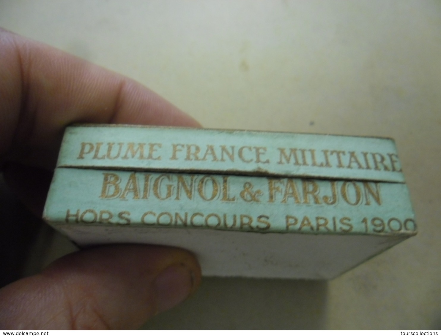 Ancienne Rare Boîte Scellée 144 PLUMES BAIGNOL & FARJON La France Militaire 19° S. CUIRASSIER Hors Concours Paris 1900 - Piume