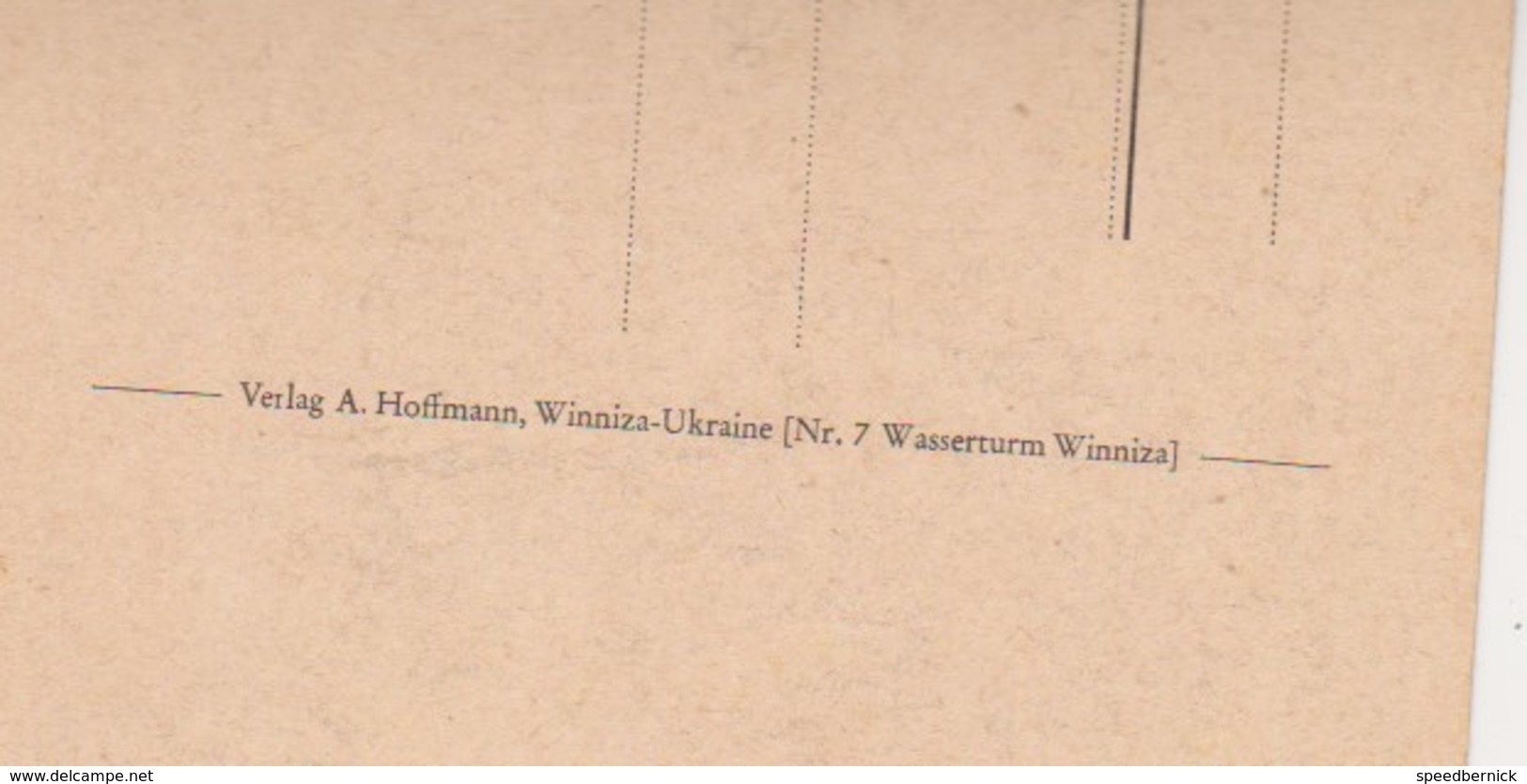 27017 Photo Ukraine -verlag Hoffmann, Winniza Ukraine -N° 7 Wasserturn Winniza Vinnitsa-occupation Allemande 1943 - Ukraine