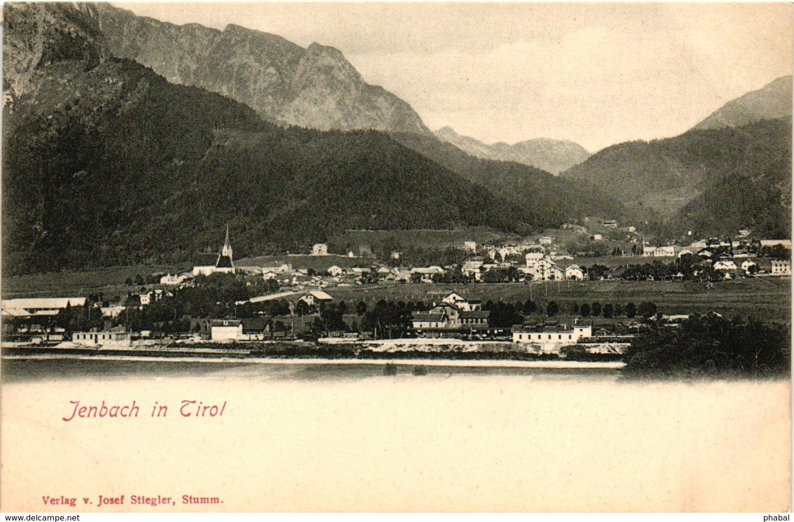 Austria, Jenbach, Jenbach In Tirol, View, Old Postcard Pre. 1905 - Jenbach
