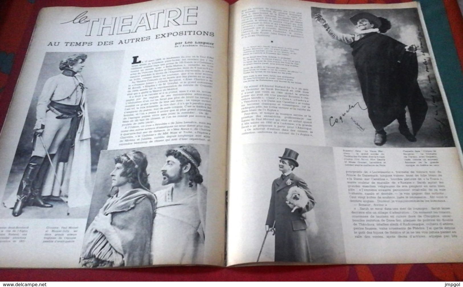 Le Monde Illustré 1937 N° Spécial Saisons De Paris Élégance,Théâtre Coquelin Sarah Bernhardt - Other & Unclassified