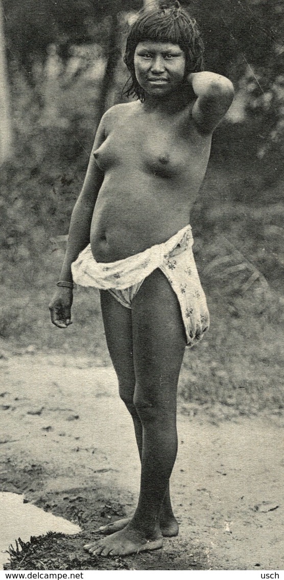 Old Postcard ARGENTINA - TIPOS - ETHNIC, India Chamacoco "Aonéi" - NUDE - Argentinien