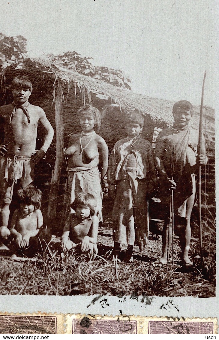 Old Postcard ARGENTINA - TIPOS - ETHNIC, Indios De San Geronimo - NUDE - RPPC - Argentine