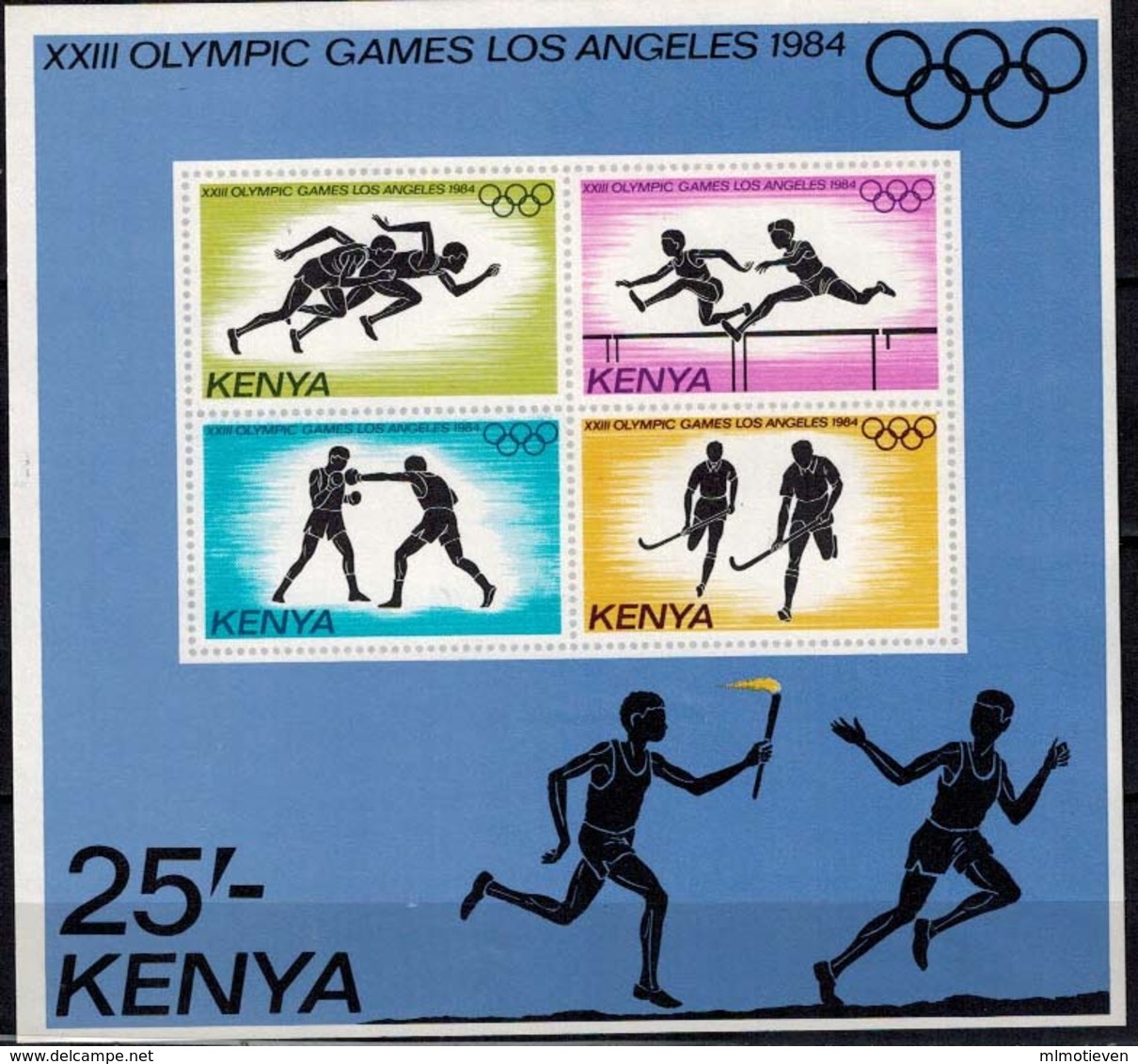 MMA-MSP 08062019 MINT PF/MNH ¤ KENYA 1984 BLOCK ¤ OLYMPIC GAMES LOS ANGELES 1984 - Zomer 1984: Los Angeles