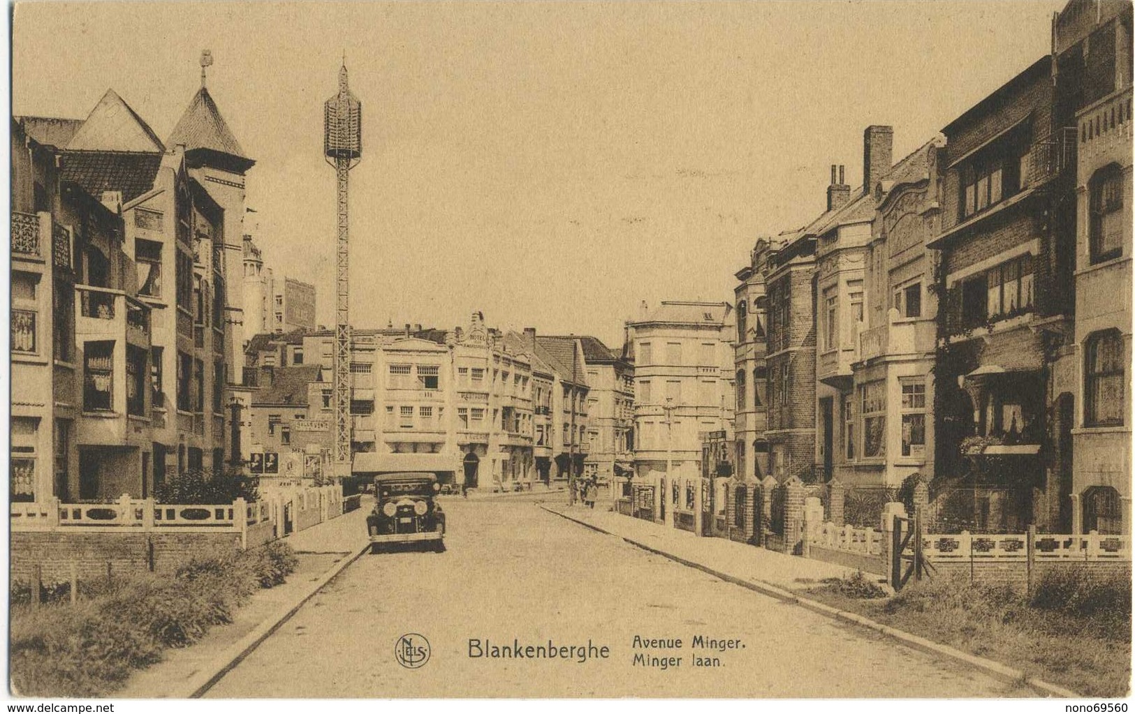 CPA Belgique Blankenberghe Avenue Minger Rare - Blankenberge