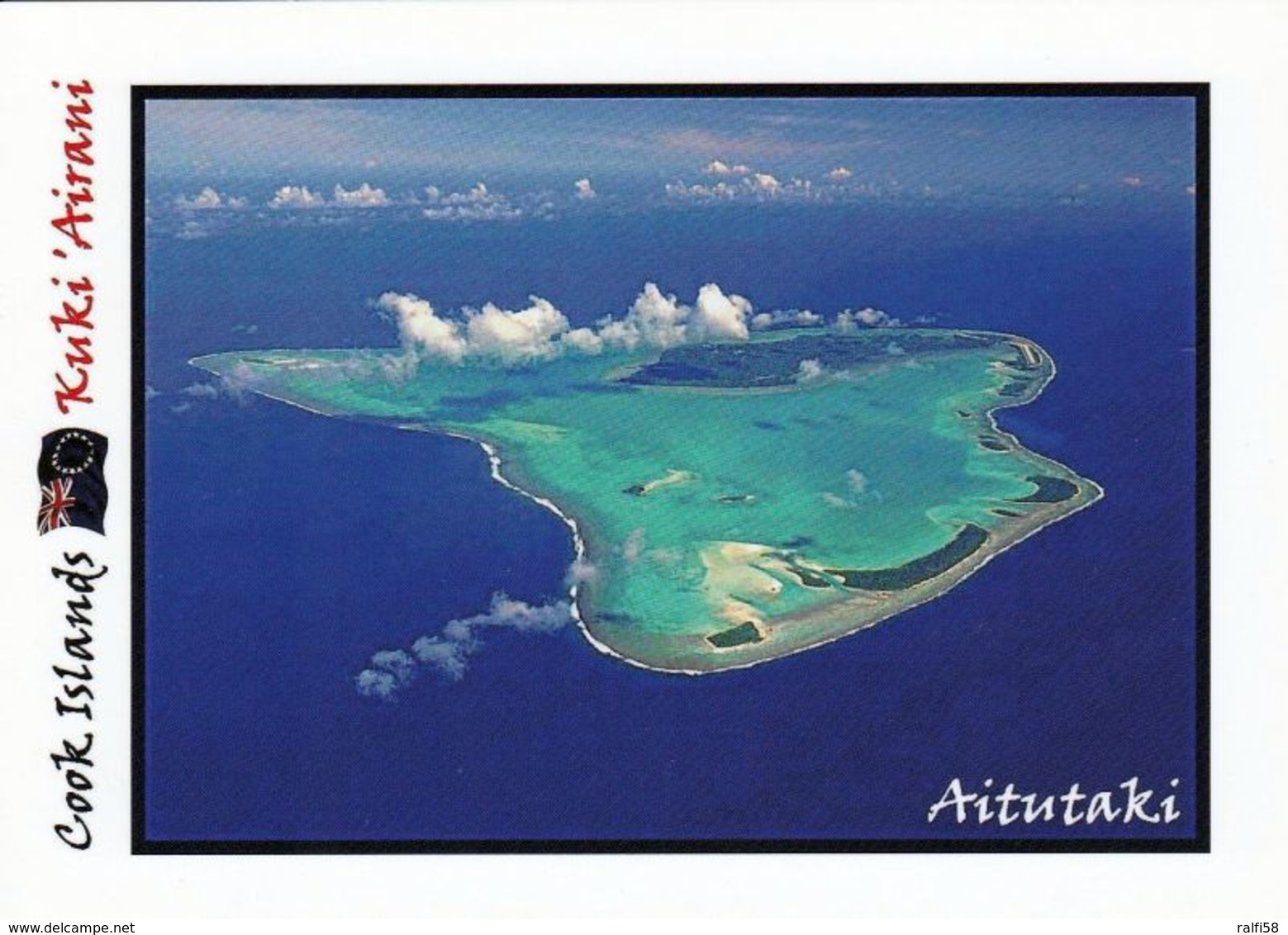 1 AK Cook Islands * Blick Auf Das Atoll Aitutaki Mit Seinen Zahlreichen Inseln - Luftbildaufnahme * - Cook-Inseln