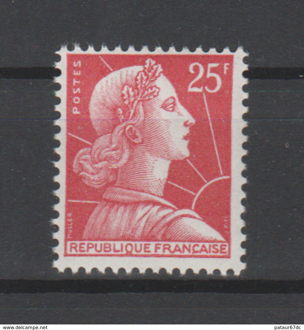 FRANCE / 1955 / Y&T N° 1011C ** : Marianne De Muller 25F (type I) - Gomme D'origine Intacte - Neufs