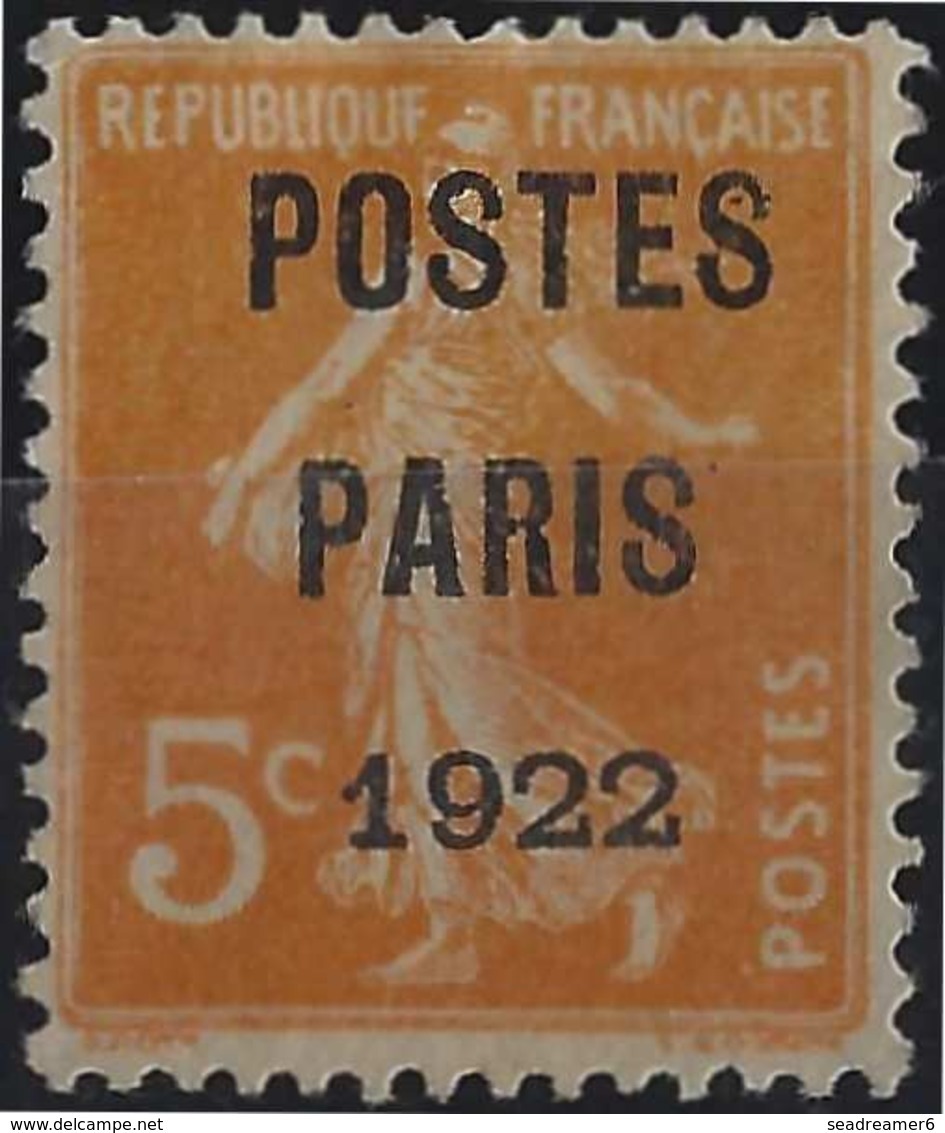 FRANCE Préoblitérés N°34 & 37 Oblitérés POSTES PARIS 1922 & POSTES FRANCE 1922 1er Choix Signé Calves - 1893-1947
