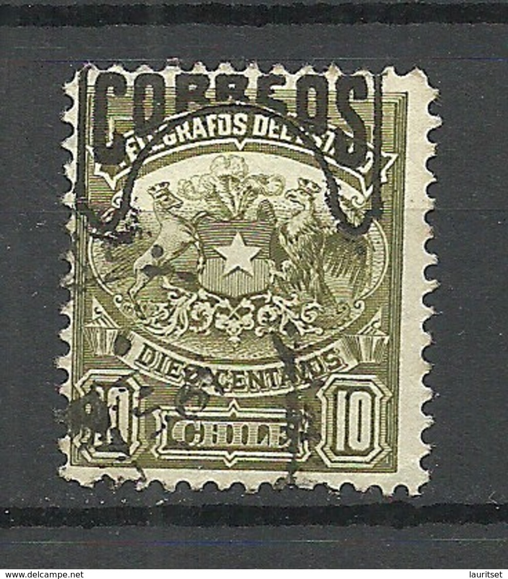 CHILE 1904 Telegrafos 10 C. Michel 63 O - Chile