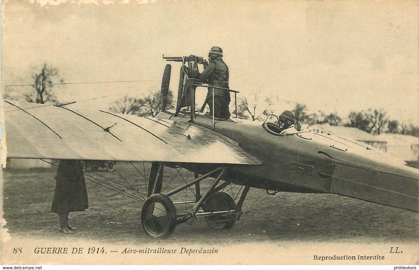 AVION  Guerre De 14  AERO MITRAILLEUSE DEPERDUSSIN - 1914-1918: 1. Weltkrieg