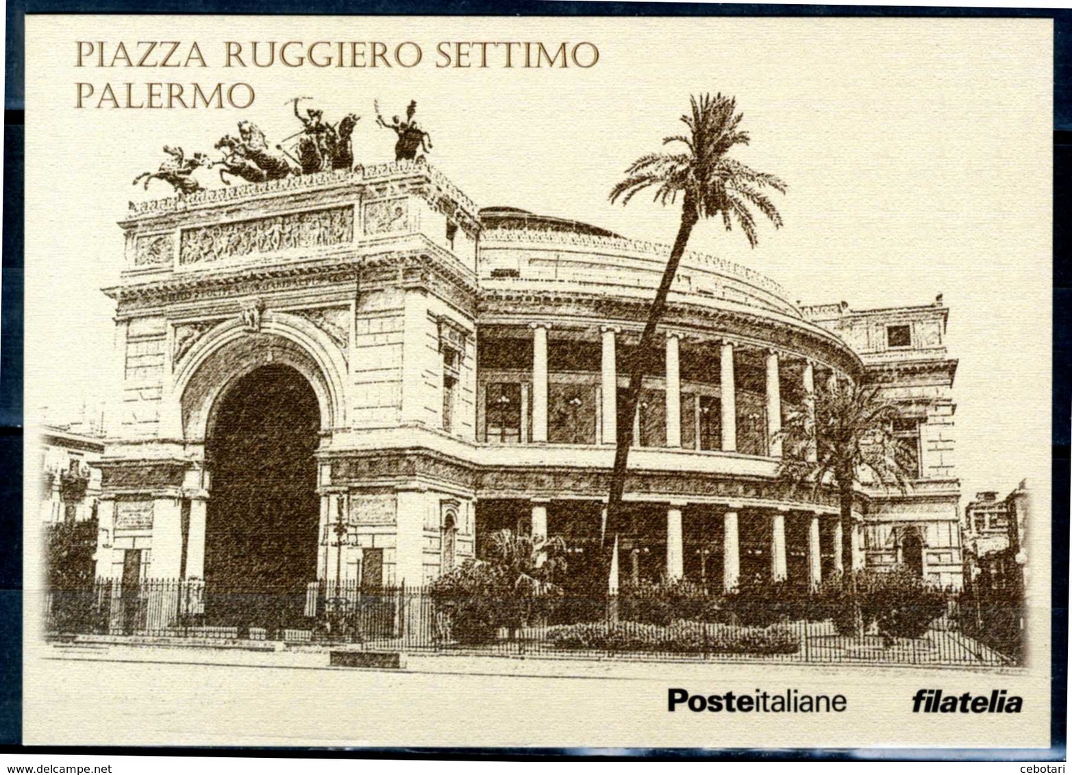 PALERMO - Piazza Ruggiero Settimo - "Piazze D'Italia" - Cartolina Poste Italiane, Come Da Scansione. - Palermo