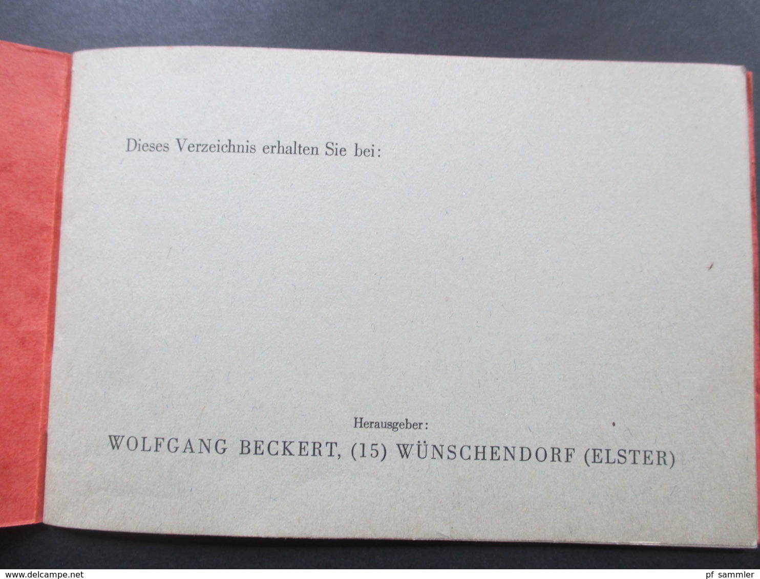 SBZ 1946 Briefmarkenkatalog Wolfgang Beckert Verzeichnis Der Seit Mai 1945 Erschienen Postwertzeichen! - Duitsland