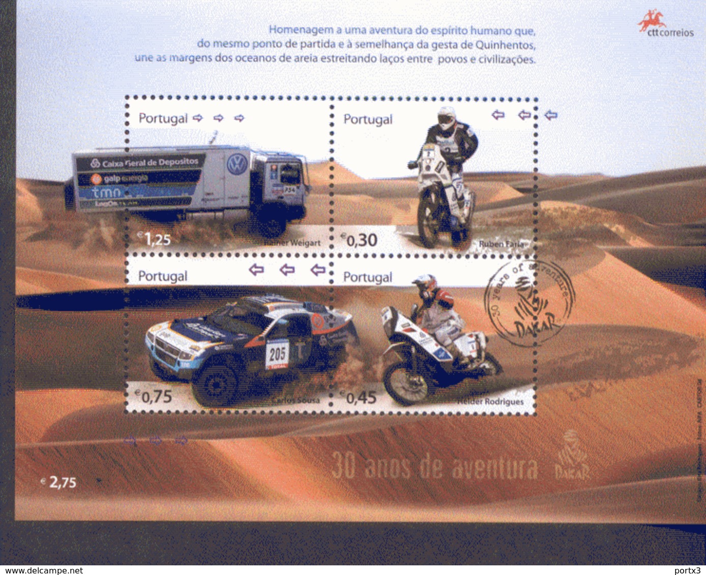 Por. Block 263 Rally Dakar ** MNH Postfrisch - Hojas Bloque