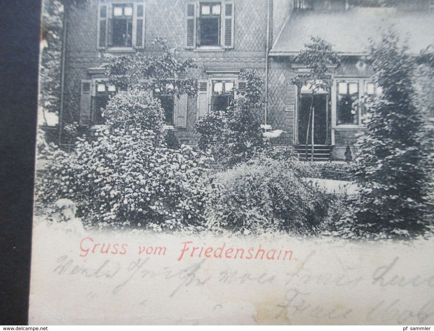 AK 1905 Gruss Vom Friedenshain Restauration Wilh. Gerhard Wuppertal Elberfeld - Hotels & Restaurants