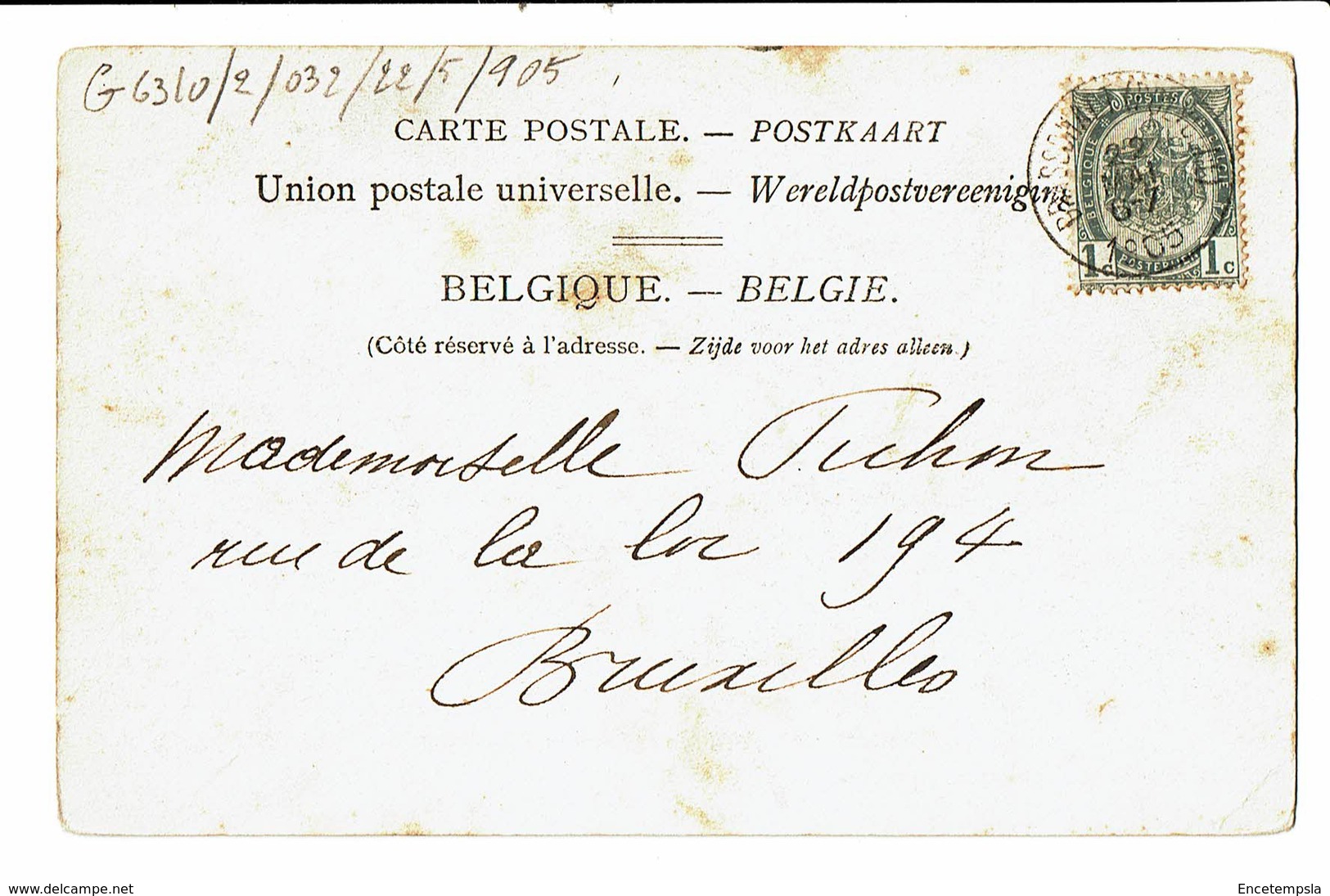 CPA - Carte Postale -  Belgique - Westmalle- Cistercienzer Abdij -Kapittel Zaal -1905 VM3471 - Malle