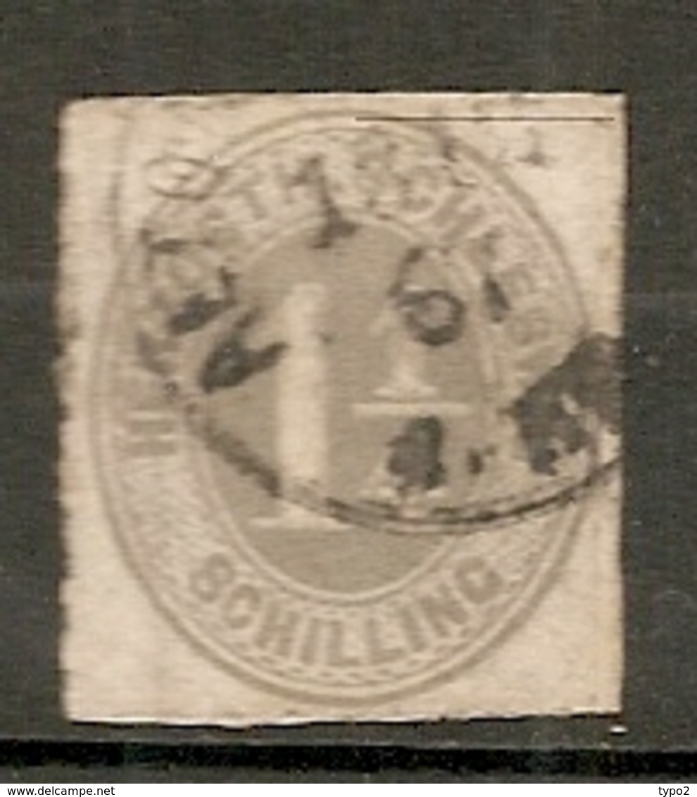 SCHLE - Yv. N° 20a Mi N°18b   (o)  1 1/4 S  Gris  Sclleswig Cote  60 Euro BE    2 Scans - Schleswig-Holstein