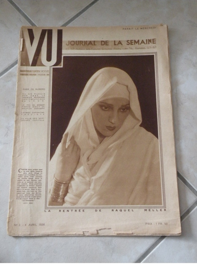 VU Journal De La Semaine Avec Raquel Meller 4 Avril 1928 - L'Illustration