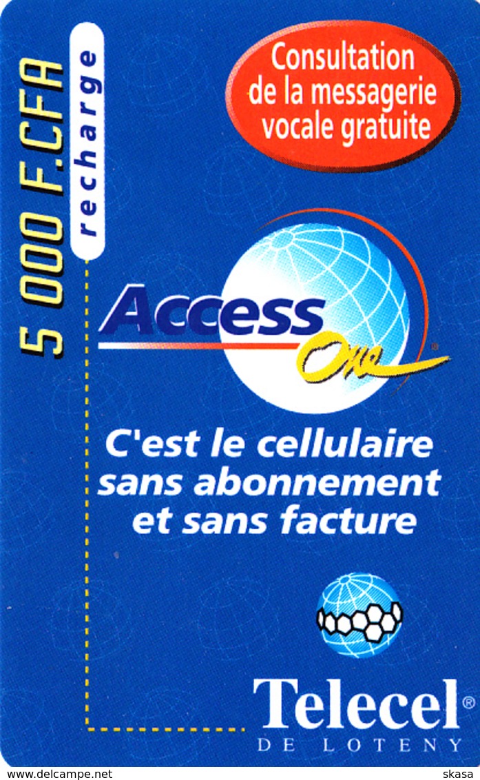 Prépayée Côte D'Ivoire Telecel Loteny 1999 - 5000 FCFA - Côte D'Ivoire