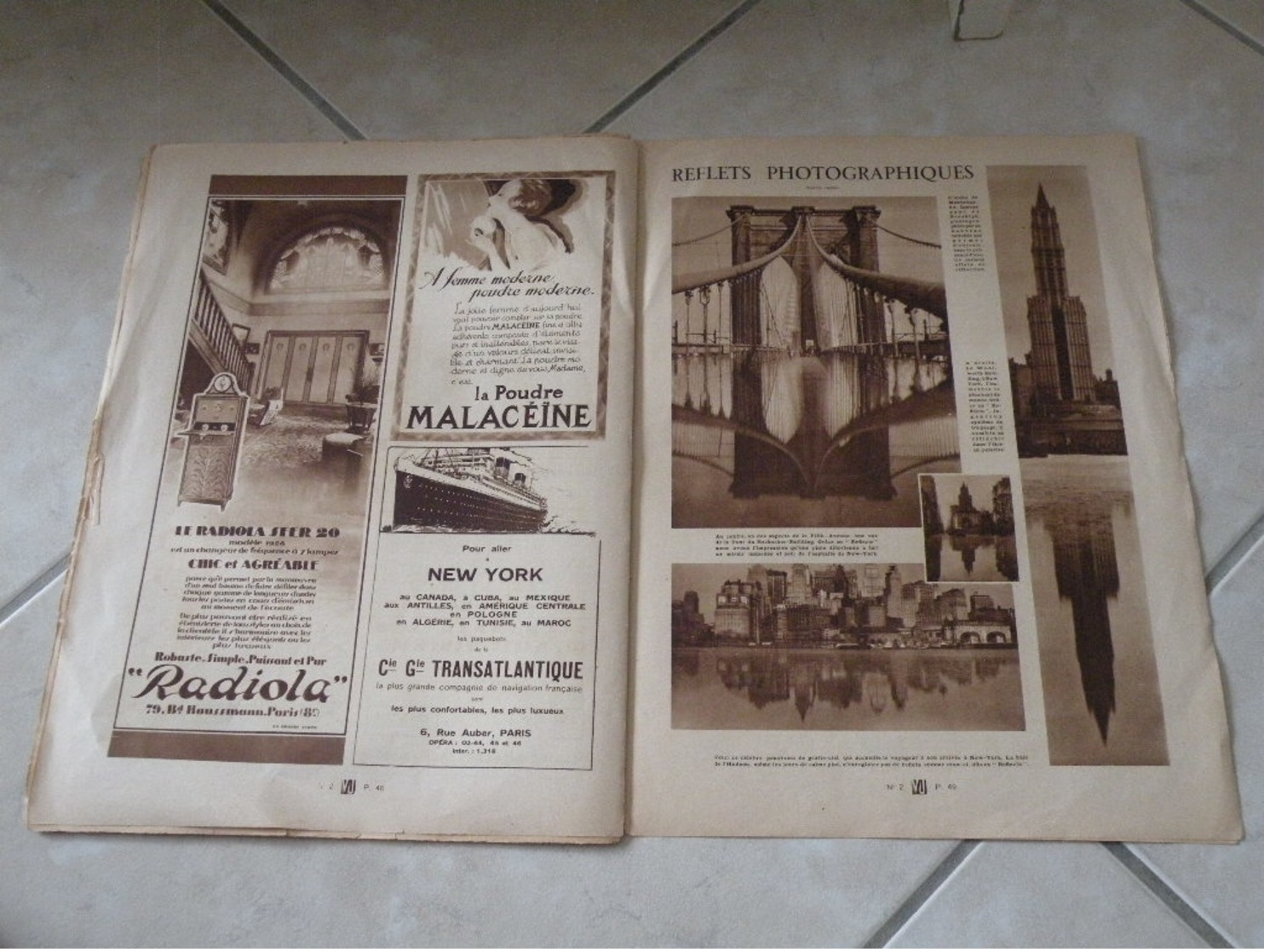 VU Journal de la semaine - M. Briand fin diplomate et bon opérateur - 28 mars 1928 actualité de cette époque -