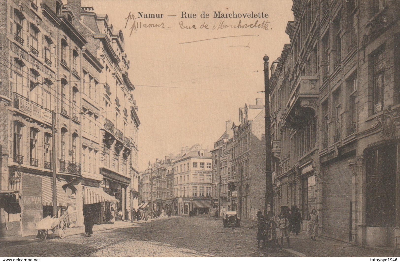 Namur La Rue De Marchovelette Rare Animée  Circulé En 1924 - Namur