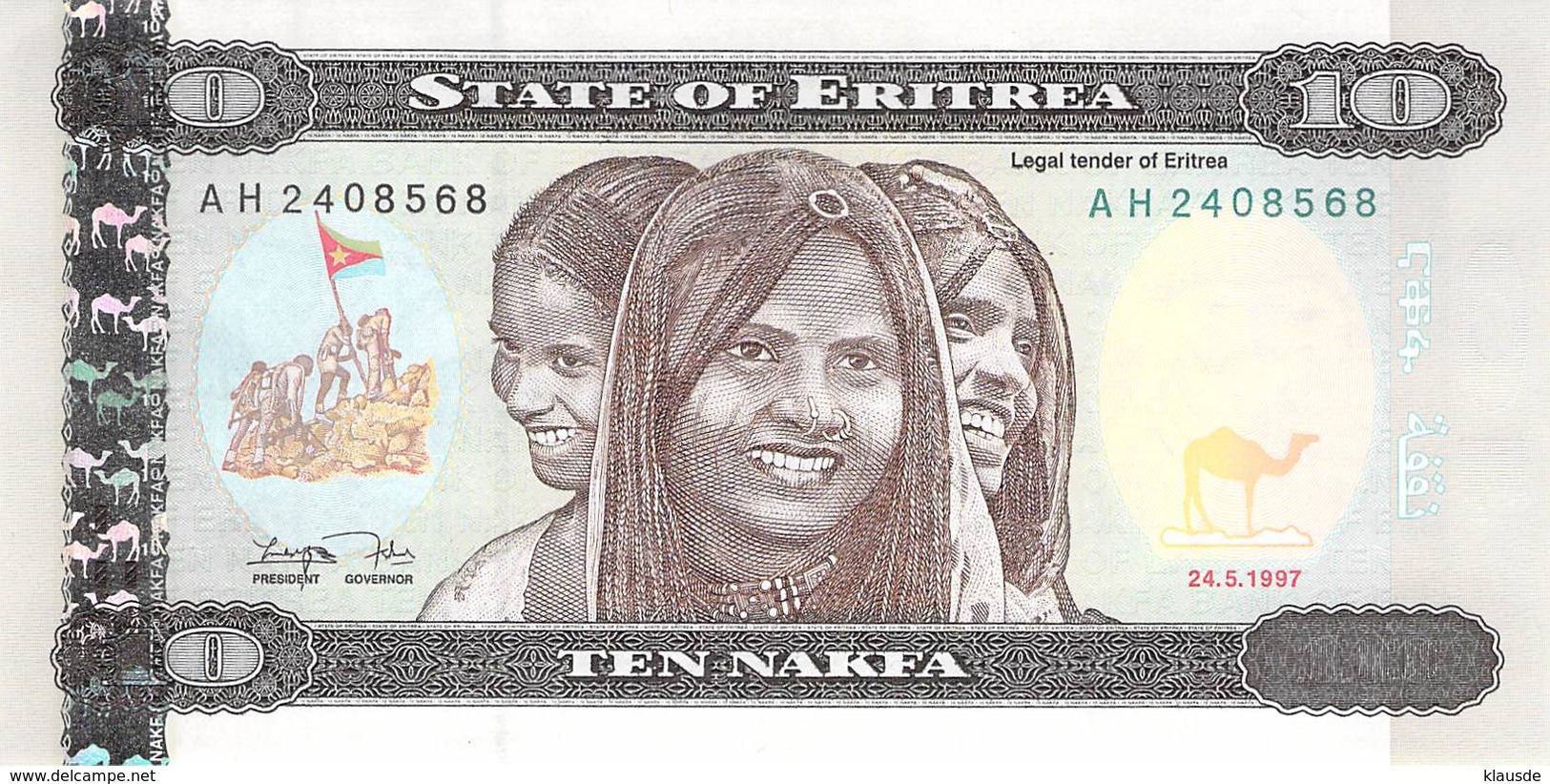 10 Nakfa Eritrea 1997 UNC - Erythrée