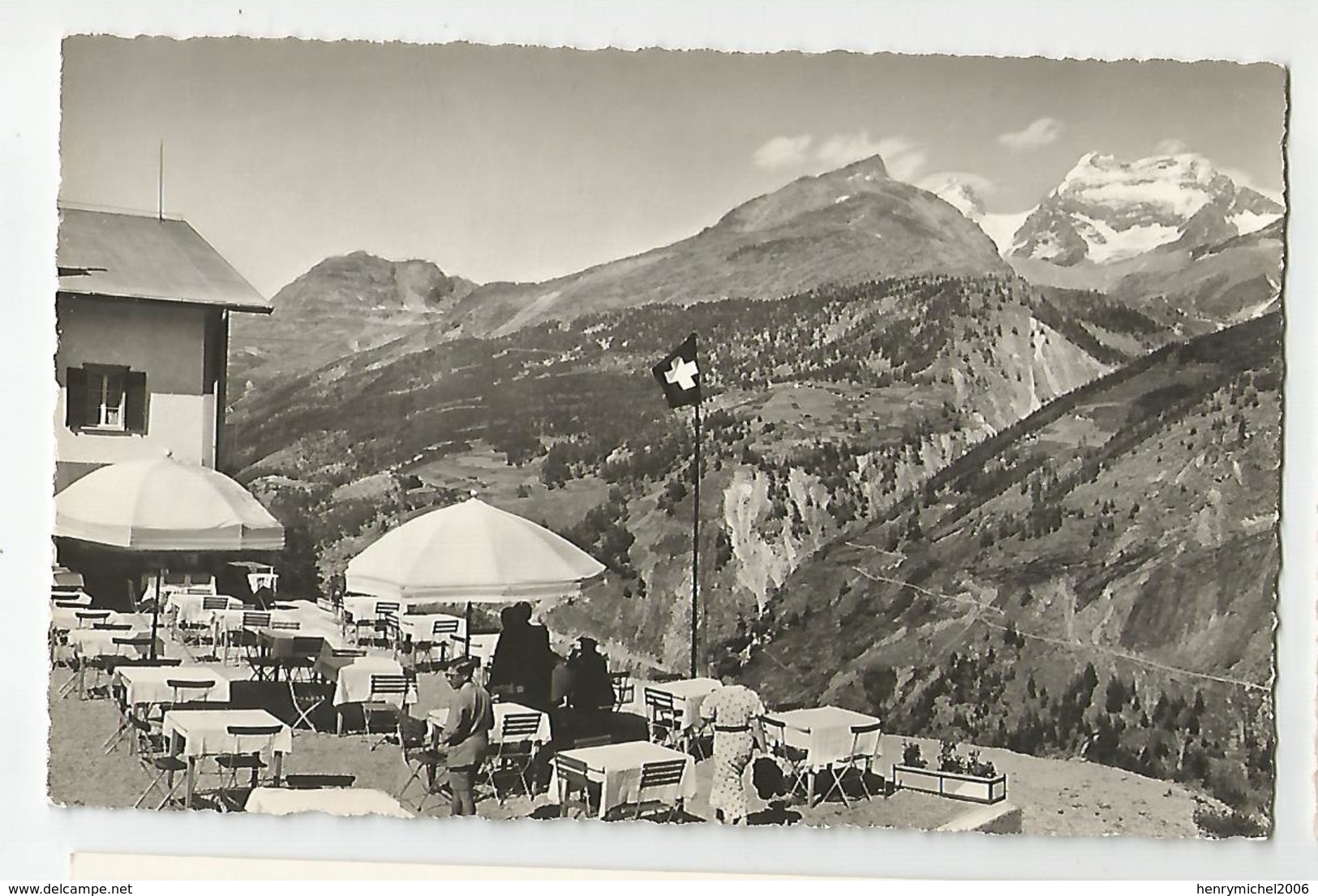 Suisse Valais Bei Saas Fee Restaurant Pavillon Fletschchorn - Saas-Fee