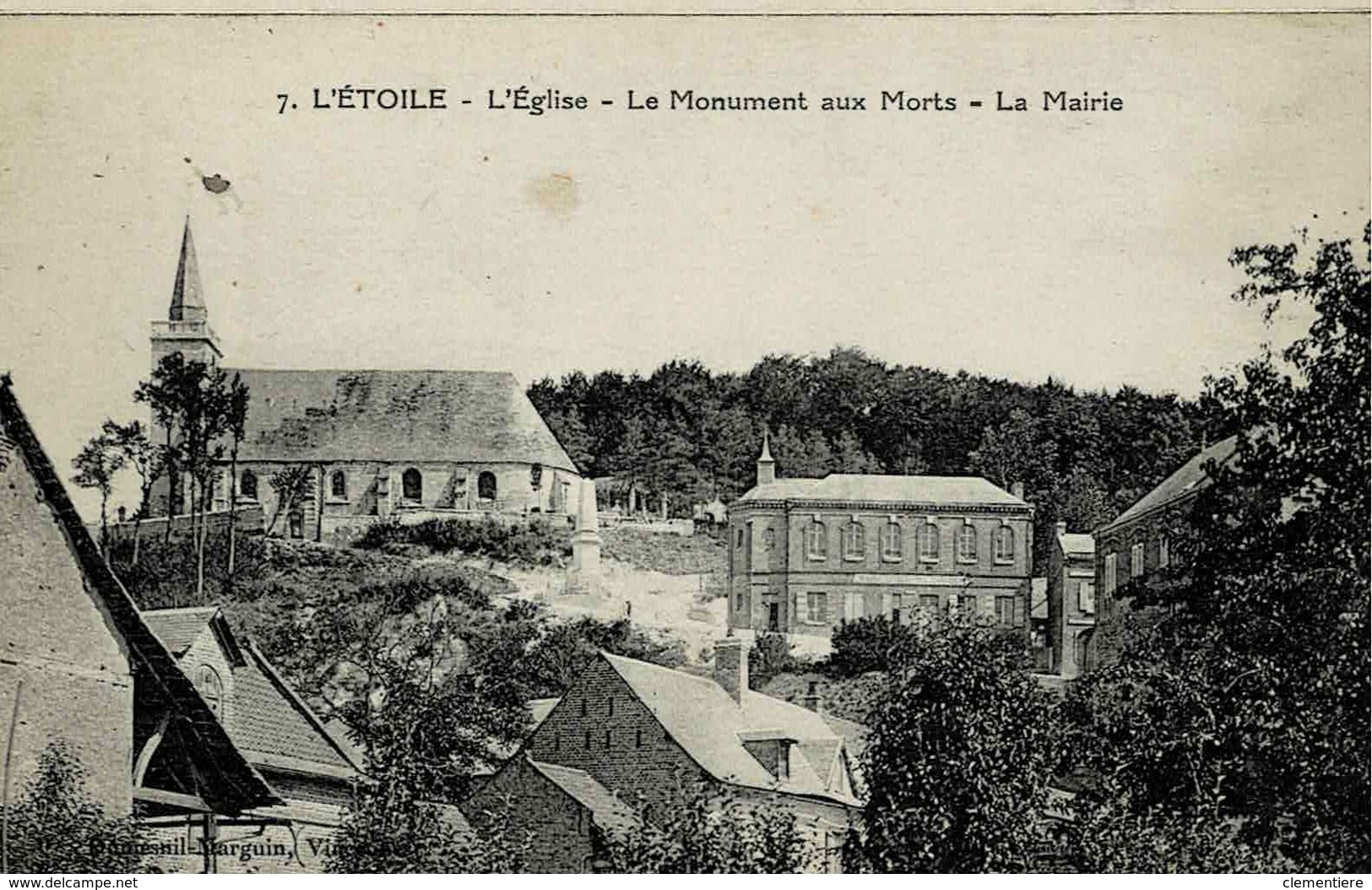 CP De L'Etoile, L'Eglise Et La Mairie - Andere & Zonder Classificatie