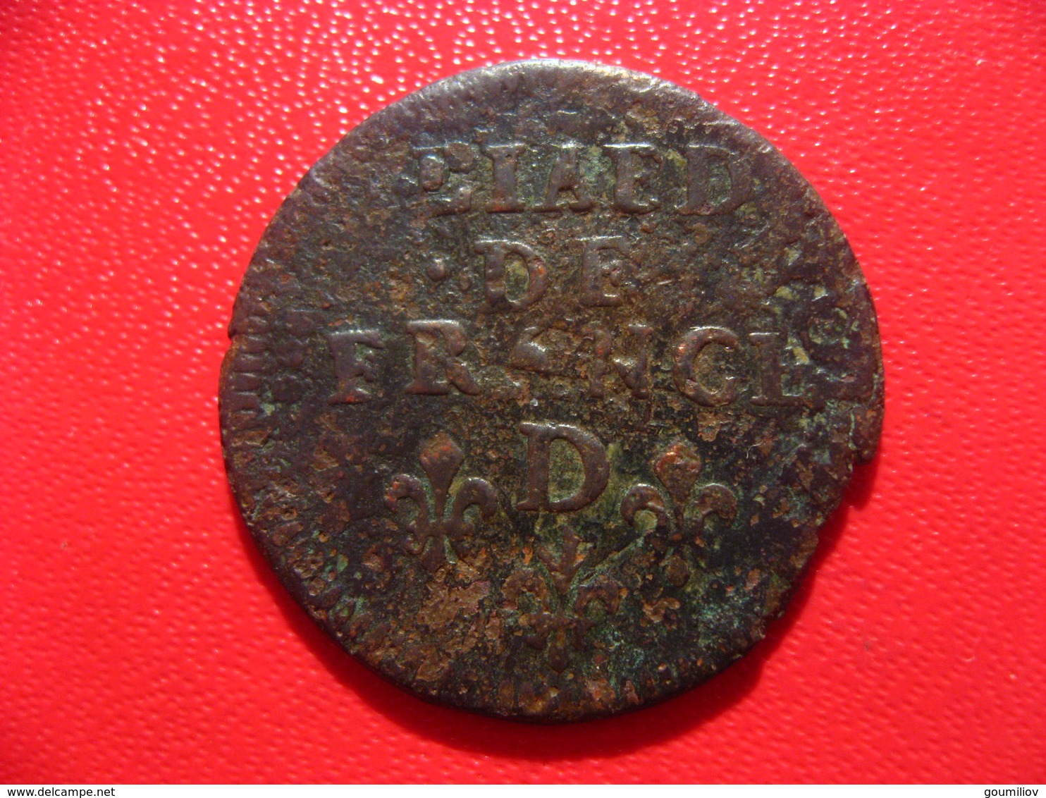 France - Liard De France 1657 D Lyon Louis XIV - Refrappe Sur Sizain - LIAED Fautif 2240 - 1643-1715 Louis XIV Le Grand