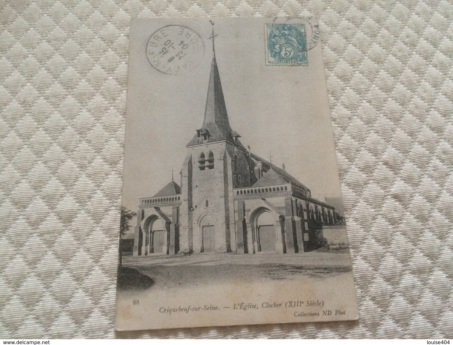 BU - 2100 - CRIQUEBEUF-sur-SEINE - L'Eglise , Clocher (XIIIe Siècle) - Autres & Non Classés